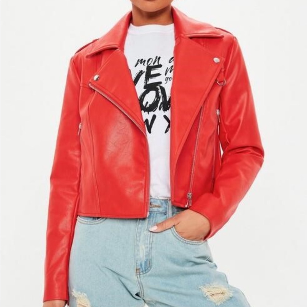 Red Biker Jacket